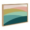 18" x 24" Sylvie Abstract Shapes Landscape Framed Canvas by Apricot and Birch Natural - Kate & Laurel All Things Decor - 2 of 4