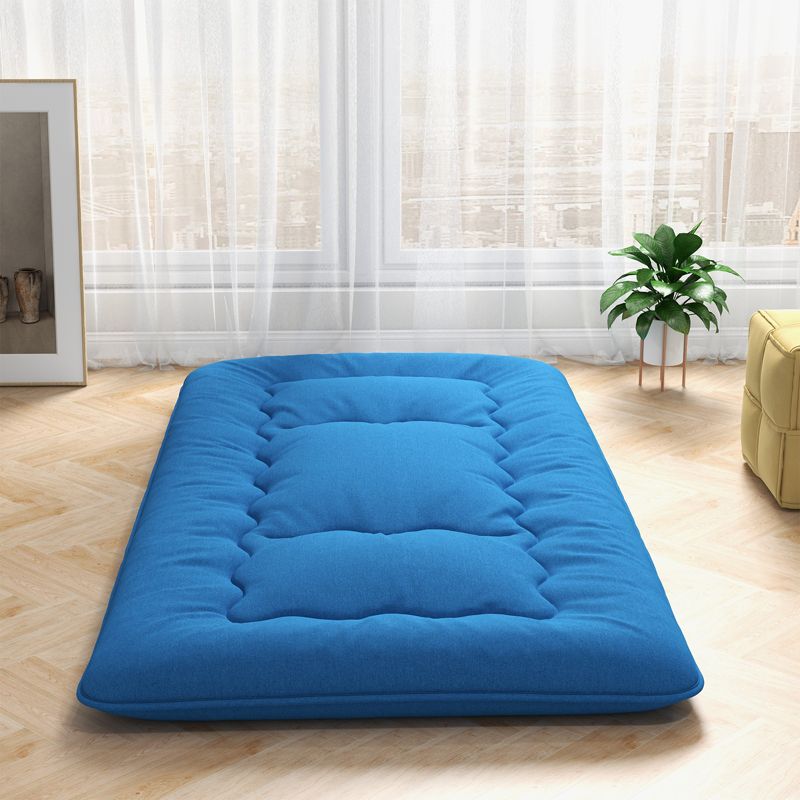 Costway Full/King/Queen/Twin Futon Mattress Japanese Floor Sleeping Pad Washable Cover Carry Bag Blue, 2 of 10