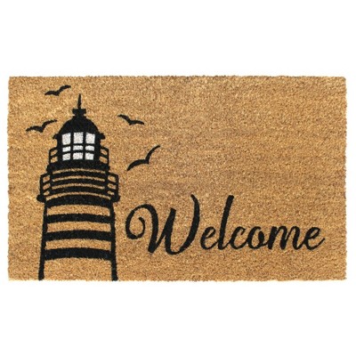 Tufted Welcome Light House Doormat White - Raj