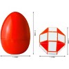 Joyfy 12 Pcs Pre-Filled Easter Eggs with Mini Snake Cube Puzzles, Twist Speed Cube Fidget Toys for Kids Easter Party Favors Egg Hunt and Classroom - 3 of 4