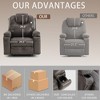 Power Lift Recliner Chair with Massage for Elderly, Overstuffed Wide Recliner with Heavy-Duty Motion Mechanism, Faux Leather, Easy Assembly - 3 of 4