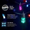 Enbrighten 20 Bulb LED Wi-Fi Color Changing Outdoor Cafe String Lights Black - 3 of 4