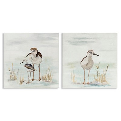 Stupell Industries Sandpipers Among Beach Grasses, 17" x 17"