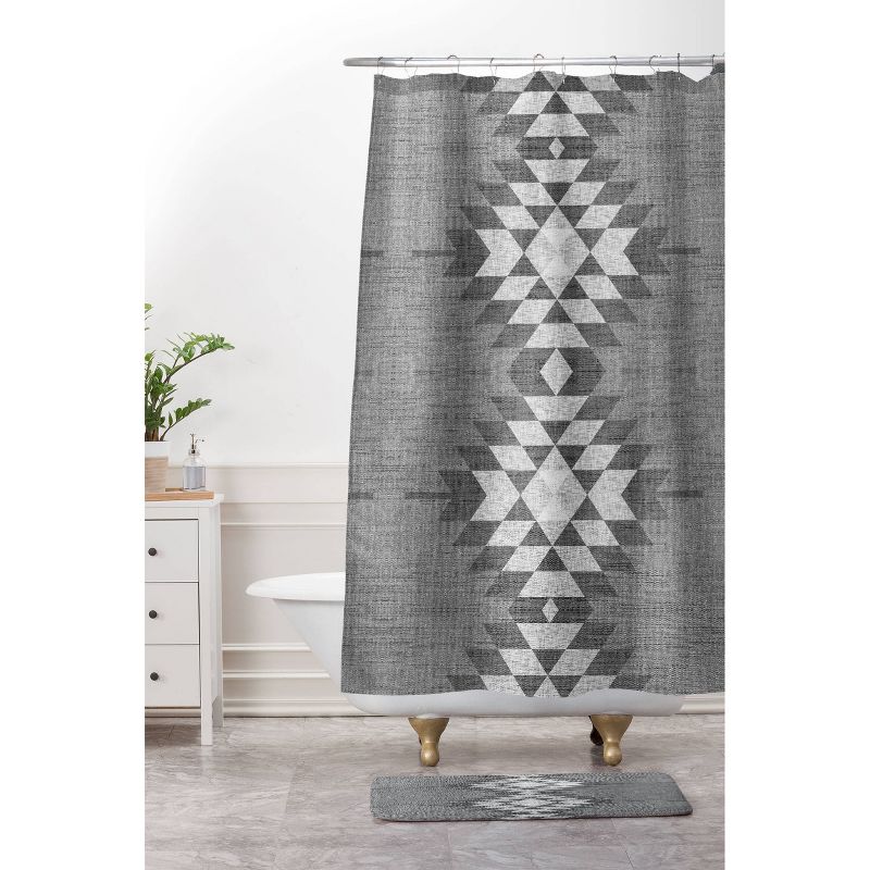 Holli Zollinger Diamond Shower Curtain Gray - Deny Designs, 4 of 6