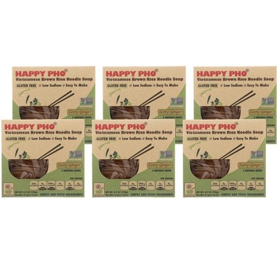 Star Anise Foods Happy Pho Zesty Ginger Vietnamese Brown Rice Noodle Soup - Case of 6/4.5 oz