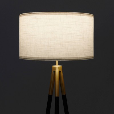 Sophia Smart Black & Gold Tripod LED Floor Lamp for Kids' Rooms