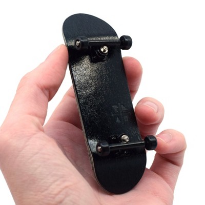 Teak Tuning Pro 34mm Fingerboard Complete - 5 Ply Wood Deck with Pro Trucks - All Blacks