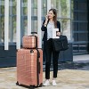 Gulches Luggage Sets, Hardshell 4pc Luggage Hardside Lightweight Durable Suitcase sets Spinner Wheels Suitcase with TSA Lock (12/20/24/28),ROSE GOLD - 4 of 4