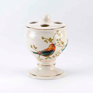 Avanti Gilded Birds Toothbrush Holder - 1 of 3