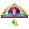 Outsunny 5-in-1 Inflatable Water Slide, Kids Castle Bounce House with Slide, Pool, Basket, Climbing Wall, Carry Bag, Repair Patches - 4 of 4