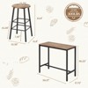 EROMMY 3 - Piece Dining Set, Rectangular Bar Table Set - 3 of 4