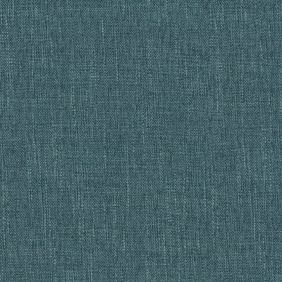 Teal Classic Round Storage Ottoman with Honey Oak Legs
