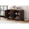 NicBex Buffet Cabinet with Storage Large Vintage Accent Sideboard Cabinet with Adjustable Shelves and Geometric Pattern for Dining Room - 2 of 4