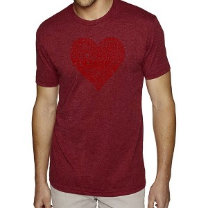 LA Pop Art Love Yourself - Men's Premium Blend Word Art T-Shirt - 1 of 4