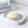LunaLulinlk (3 pack) Basic Ceramic Soap Dish White - 3 of 4