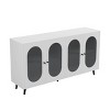 DOMETOUR Modern Accent Sideboard Cabinet with Acrylic Doors, Freestanding Storage Cupboard Console Table for Kitchen Dining Living Room Office - 3 of 4