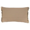 Oversize Cotton with Kantha Stitch Design Throw Pillow Cover Natural - Saro Lifestyle - 2 of 3