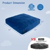 Safstar 57" x 57" Crash Pad Sensory Mat w/ Foam Blocks & Washable Velvet Cover Blue - 2 of 4
