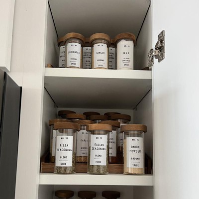 Buy sustainable spice jars with wooden lids - CareElite
