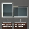 32x24 Inch Bathroom Led Mirror With Anti-Fog IP54 Waterproof Vanity Mirror Wall Switch Control Bathroom Wall Mirror - 4 of 4