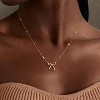 Summit Adventure 14K Gold Plated Dainty Bow Choker Necklace - Cute Gift for Women & Teens - 3 of 4