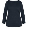 Avenue Women's Plus Size Hi Lo Sweat Top - 4 of 4