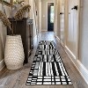 World Rug Gallery Black Ivory Geometric Blocks Indoor Area Rug - 2 of 4