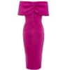 Scuba Bardot Wrap Midi Dress - 4 of 4