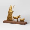 3pc Metal Christmas Nativity Scene Figurine Set - Wondershop™ Gold - 3 of 4