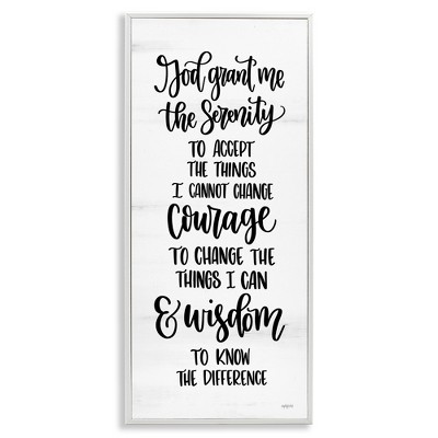 Stupell Industries Religious Serenity Courage & Wisdom, 13" x 30"