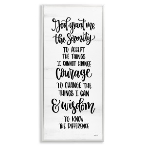 Stupell Industries Religious Serenity Courage & Wisdom, 13" x 30" - 1 of 4