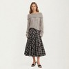 Anna-Kaci Women’s Plaid Midi Skirt with Soft Full-Length A-Line Silhouette and Gentle Pleated Movement for a  Everyday Shape - 2 of 4
