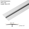 Unique Bargains Seamless Aluminum T Easy Installation Molding Floor Transition Strip 3 Pcs - 2 of 4