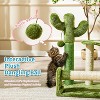Cactus Scratcher Tree for Indoor Small Cats with Natural Sisal Ropes - 2 of 4