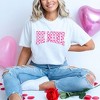 Simply Sage Market Women's Be Mine Distressed Checkered Short Sleeve Garment Dyed Tee - 2 of 4