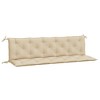 vidaXL Garden Bench Cushions 2 pcs Beige 70.9"x19.7"x2.8" Oxford Fabric - 2 of 4