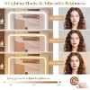 Vanity Desk with Mirror LED Lights, Power Outlet Makeup Vanity Table with Drawers and Storage Shelves Dressing Table for Bedroom Dressing Room - 4 of 4