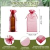 Unique Bargains Organza Drawstring Wine Bottle Wrapping Gift Bags 14.5" x 5.5" 20 Pcs - 2 of 4