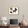 Art Remedy In Shapes and Earth Tones Modern Minimal Abstracts Framed - 2 of 4