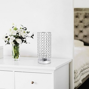 Lalia Home 10.5" Glamorous Crystal Uplight Table Lamp Chrome - 1 of 4