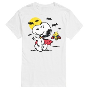 Men's - Peanuts - Vampire Snoopy Woodstock Short Sleeve Graphic T-Shirt - 1 of 4