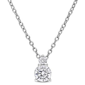 EVERLY JEWELRY | Sterling Silver 1/2 CT TW Lab Grown Diamond Fashion Pendant With Chain, 17-inch - 1 of 4