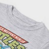  Toddler Boys' Teenage Mutant Ninja Solid T-Shirt - Gray - 3 of 3