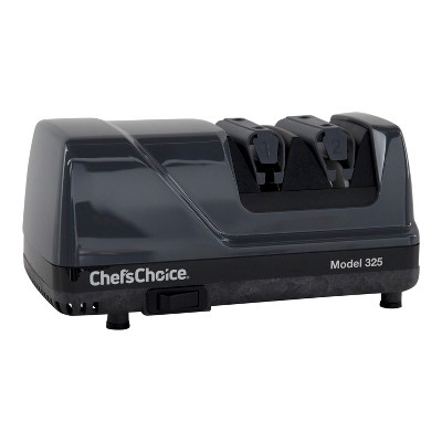 Chef'schoice Model 445 Diamond Hone 2-stage Manual Knife Sharpener For  Straight Edge Knifes, In Silver (4450105) : Target