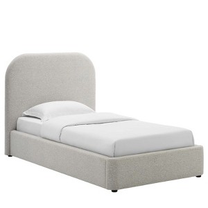 Modway Keynote Upholstered Fabric Curved Twin Platform Bed - 1 of 4