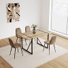 NicBex 55.1Inch Rectangle Dining Table with MDF Tabletop and Metal Legs,Dining Room Table for Kitchen,Living Room - 4 of 4