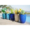 SpassWay 17" Dia Outdoor Indoor Ceramic Planter Pot Decorative Planter with Drainage Hole Patio Flower Pot - 4 of 4
