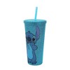 Disney Stitch Sweet Thing 20 Oz Blue Rhinestone-Studded Plastic Cup - 4 of 4