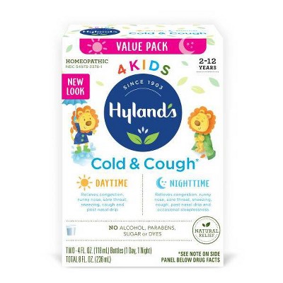 Hyland's 4 Kids Day & Night Cold 'n Cough Relief Liquid - 8 fl oz