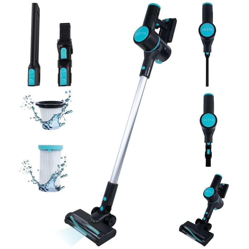 VETTA Lightweight Cordless Stick Vacuum Cleaner with Bonus Washable HEPA Filters and 2,200 mAh Battery, 1 of 17